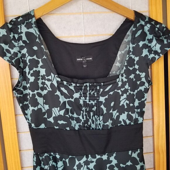 Armani Size 2 Cocktail Dress Formal Satin Mini Dress - Picture 2 of 9